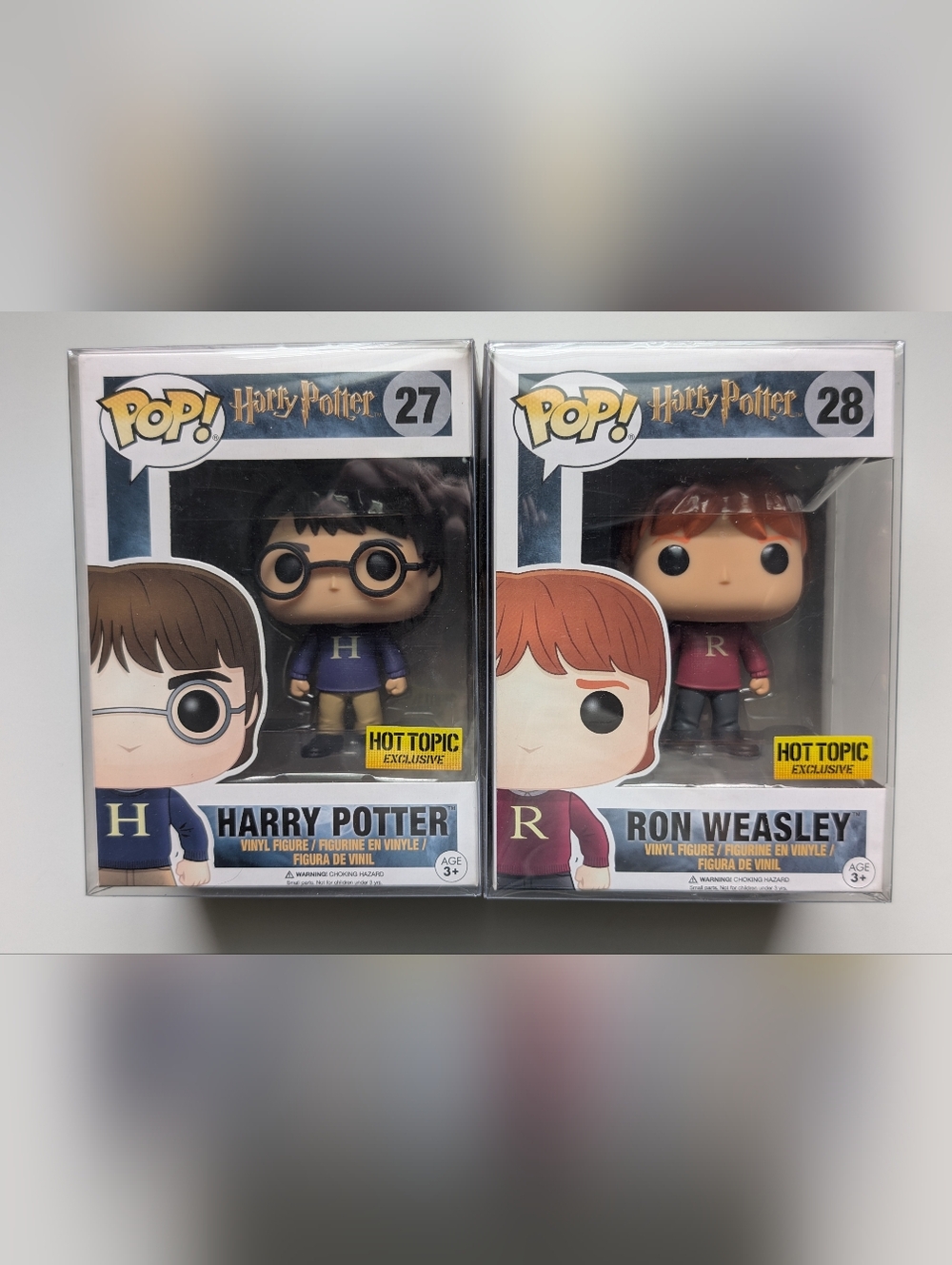 Funko Pop! Harry Potter #27 & Ron Weasley #28 Duo Vinyl Figures